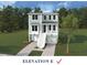 Charming two-story coastal home with a well-manicured lawn and ample greenery and a staircase to the front door at 718 Minton Rd, Charleston, SC 29412