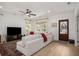 Bright living room featuring a large comfortable sofa, big windows and wood flooring at 750 Atlantic St, Mount Pleasant, SC 29464