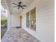 A stunning tiled front porch and gorgeous natural light at 755 Adluh St, Mount Pleasant, SC 29464