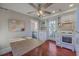 Bright, galley kitchen featuring white cabinets and appliances at 10 Humphrey Ct, Charleston, SC 29403
