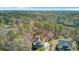 Beautiful aerial view of two houses, surrounded by an abundance of trees and water at 1014 Bradbury Ln, Charleston, SC 29492