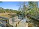 Dock with a built-in bench, creating a tranquil spot to relax and enjoy the serene waterfront views at 1014 Bradbury Ln, Charleston, SC 29492