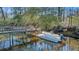 Beautiful view of the boat dock on the river, providing easy access to scenic waters for recreation at 1014 Bradbury Ln, Charleston, SC 29492