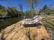 Relaxing waterfront dock featuring two lounge chairs for enjoying scenic views at 1077 Harbor View Rd, Charleston, SC 29412