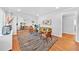 Cozy living room with modern decor, hardwood floors, and an open layout at 1077 Harbor View Rd, Charleston, SC 29412