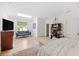 Bright bedroom with a skylight and a large window overlooking the outdoor scenery at 1456 Mcpherson Lndg, Johns Island, SC 29455