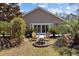 Cozy backyard with outdoor fire pit and seating, perfect for relaxing evenings and entertaining guests at 1617 Southwick Dr, Johns Island, SC 29455