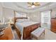 Spacious bedroom with tray ceilings, a ceiling fan, and natural light at 1617 Southwick Dr, Johns Island, SC 29455