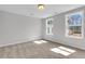 Bright bedroom with plush carpeting and scenic views from the large windows at 165 Cantona Dr, Summerville, SC 29483