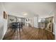 Finished basement with stylish furnishings and laminate wood flooring at 166 Pavilion St, Summerville, SC 29483