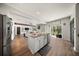 Open concept kitchen features granite countertops, stainless appliances and barstool seating at 166 Pavilion St, Summerville, SC 29483