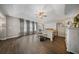 Spacious main bedroom with tray ceilings, ceiling fan and luxury flooring at 166 Pavilion St, Summerville, SC 29483