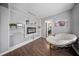 Cozy sitting room with built-in shelves and a comfortable papasan chair at 166 Pavilion St, Summerville, SC 29483