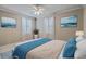 Comfortable bedroom with ceiling fan, plantation shutters, and soothing decor, creating a serene and inviting personal space at 202 Crestwood Dr, Summerville, SC 29483