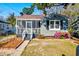 Charming home featuring a screened-in porch and beautifully landscaped front yard with colorful flowers at 2314 Kent Ave, North Charleston, SC 29405