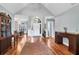 Spacious foyer with hardwood floors, high ceilings, and an open layout to other rooms at 2707 Waterpointe Cir, Mount Pleasant, SC 29466