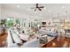 Open floor plan boasts abundant natural light and comfortable seating, great for entertaining at 3006 Cameron Blvd, Isle of Palms, SC 29451