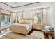 The main bedroom has hardwood floors, tray ceiling, and great lighting, providing a serene escape at 3006 Cameron Blvd, Isle of Palms, SC 29451