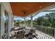 Covered porch featuring outdoor seating and views at 3006 Cameron Blvd, Isle of Palms, SC 29451