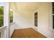 Inviting balcony featuring wood flooring, white trim, and a view of the surrounding landscape at 3105 Vanessa Lynne, Johns Island, SC 29455