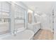 Elegant bathroom with a soaking tub, double vanity, and a spacious glass shower at 3105 Vanessa Lynne, Johns Island, SC 29455
