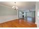 Inviting living room features a fireplace and hardwood floors at 329 Carriage Wheel Rd, Moncks Corner, SC 29461