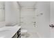 Bright bathroom features a vanity, toilet, and a shower-tub combo at 462 Fox Sparrow Ct, Summerville, SC 29486