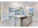 Stainless-steel dishwasher in kitchen island with pendant lighting and sink at 462 Fox Sparrow Ct, Summerville, SC 29486