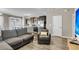 Open-concept living space with eat-in kitchen that offers seamless flow between living and dining areas at 4852 Rocking Porch Ln, Summerville, SC 29485