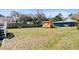 Large backyard with a shed and a wooden privacy fence at 679 Kent St, Mount Pleasant, SC 29464
