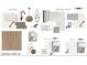 Selection of new home finishings including tile, fixtures and lighting for the Kitchen, Powder, and all the Bathrooms at 742 Minton Rd, Charleston, SC 29412
