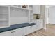 Mudroom featuring built-in storage, seating, and hooks for organization at 105 Bluff Isle Ct, Summerville, SC 29486