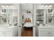 A spacious bathroom with double sinks, a walk-in shower, and access to the bedroom at 107 Nutmeg Way, Summerville, SC 29485