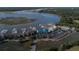 Picturesque aerial scene of a marina with yachts, waterfront properties, and scenic waterways at 1153 Summerwind Ln, Seabrook Island, SC 29455
