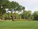 Scenic golf course with a large oak tree, lush green grass, and a golf cart at 1153 Summerwind Ln, Seabrook Island, SC 29455