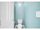A commode against a light-blue colored wall in a bathroom at 144 Back Tee Cir, Summerville, SC 29485