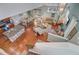 Aerial view of a beautifully decorated open-concept living space with a kitchen island and dining area at 1807 Chauncy'S Ct, Mount Pleasant, SC 29466