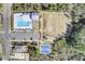 An aerial view of the community pool, playground, basketball court, and soccer field at 203 Hayworth Rd, Summerville, SC 29486
