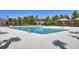 Community pool with clear blue water and ample deck space with seating at 203 Hayworth Rd, Summerville, SC 29486