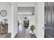 Welcoming entryway with hardwood floors, neutral paint, and stylish decor at 203 Hayworth Rd, Summerville, SC 29486