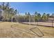 Community soccer field with goal and swing set visible from the park at 203 Hayworth Rd, Summerville, SC 29486
