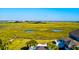 The aerial view of the marsh shows vast, undeveloped land at 2314 Goldbug Ave, Sullivans Island, SC 29482