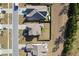 Aerial view showcasing the home's backyard, neighborhood, and surrounding landscape at 261 Celestial Blvd, Summerville, SC 29486