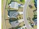 From above, you can see the landscaping and the proximity to the pond of the homes in the neighborhood at 3016 Adventure Way, Ladson, SC 29456