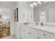 Bathroom featuring a white vanity with stone countertop and modern fixtures at 3409 Southern Cottage Way, Mount Pleasant, SC 29466