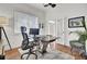 Office with a modern desk, chair, and a view of the outdoors at 3409 Southern Cottage Way, Mount Pleasant, SC 29466
