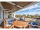 Comfortable outdoor deck features ample seating for gatherings and stunning neighborhood views at 3803 Palm Blvd, Isle of Palms, SC 29451