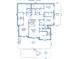 Detailed first floor plan showcasing the primary bedroom, gathering room, and outdoor deck with pool at 3803 Palm Blvd, Isle of Palms, SC 29451