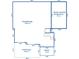 Basement floor plan featuring a garage/storage area, covered area, and a climate-controlled storage room at 3803 Palm Blvd, Isle of Palms, SC 29451