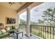Cozy balcony with comfortable seating and scenic views, perfect for outdoor relaxation at 4247 Faber Place Dr # 5103, North Charleston, SC 29405